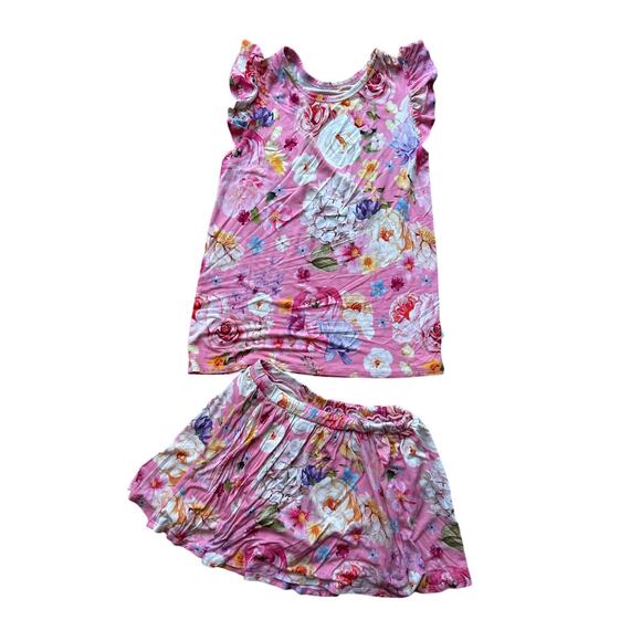 Posh Peanut flutter sleeve top and skirt set. - Picture 1 of 5